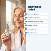 Woman applying Deep Collagen serum: what it does